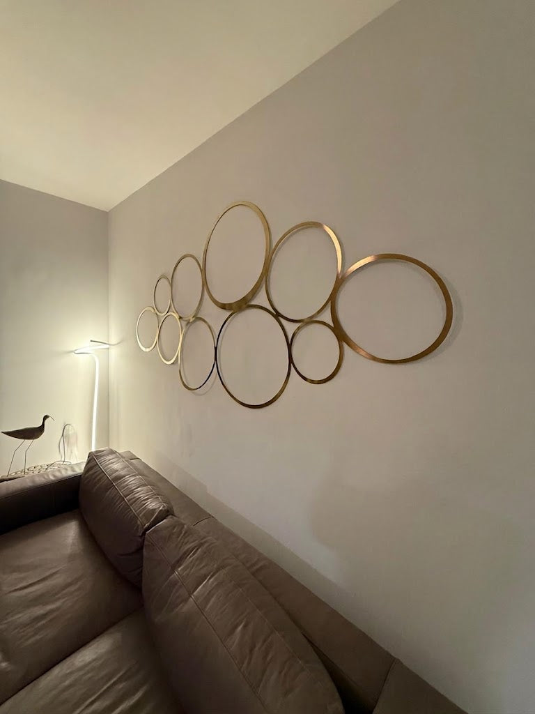 Flat Rings Metal Wall Art