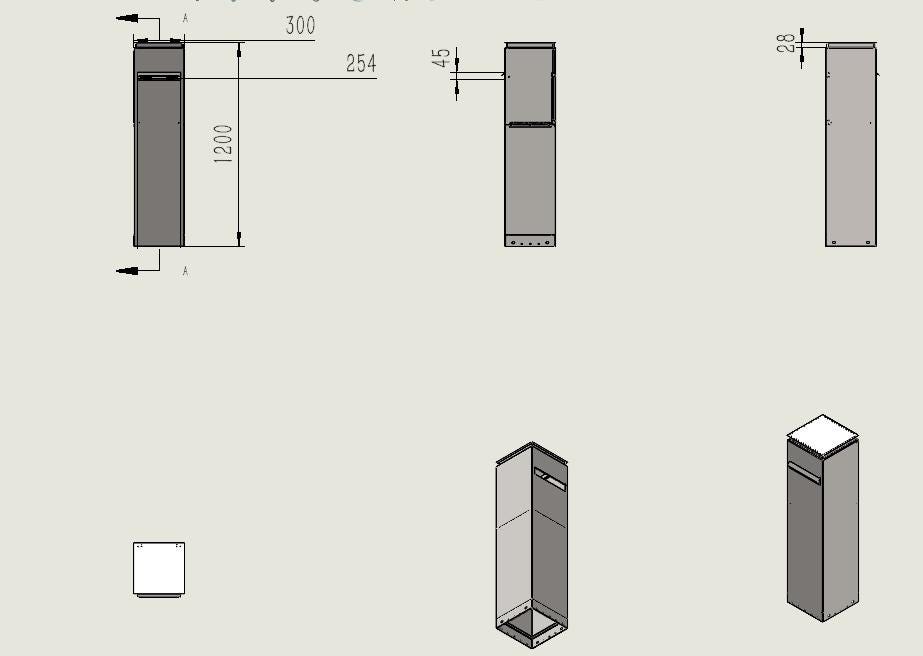 Modern Mailbox with LED Light & Custom Address Numbers – Handcrafted Rust Finish Outdoor Mailbox