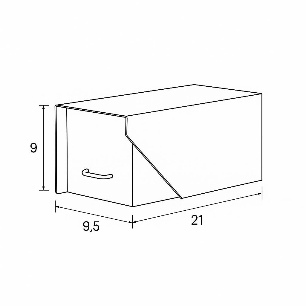 Modern Mailbox with LED Light & Custom Address Numbers – Minimalist Handcrafted Outdoor Mailbox