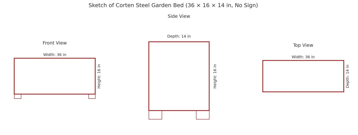Raised Garden Bed with LED Lighting & Open Shelf – Modern Handcrafted Outdoor Planter
