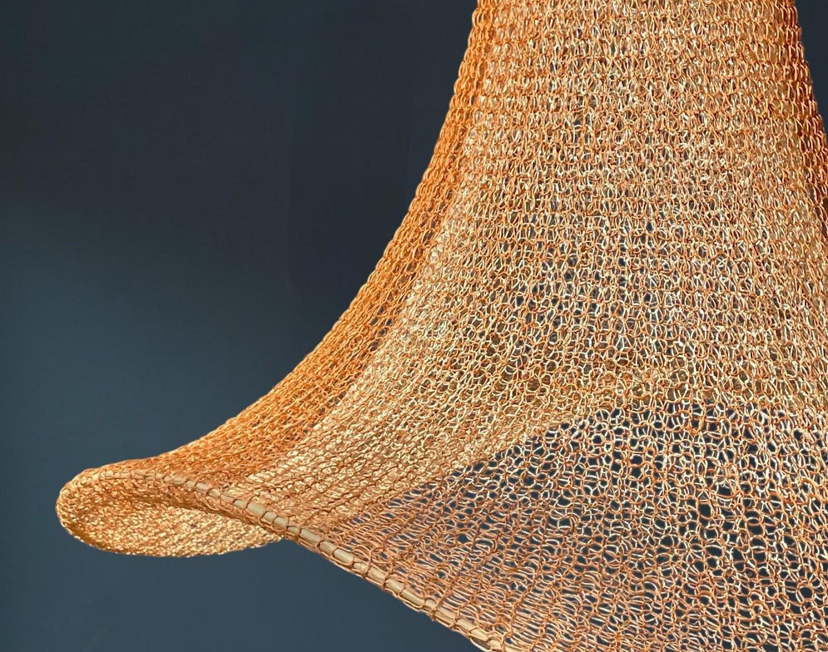 DANZA - Handwoven Fique Pendant Light, Natural Fiber Boho Chandelier, Rustic Farmhouse Lamp