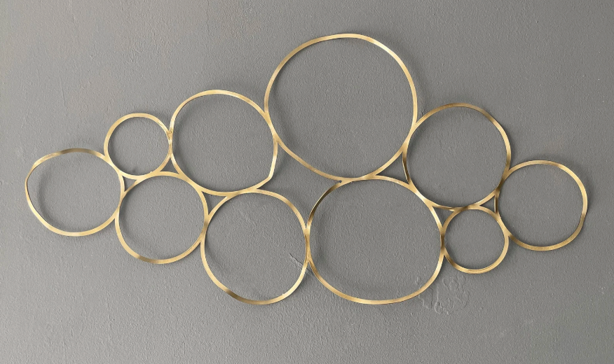 Flat Rings Metal Wall Art